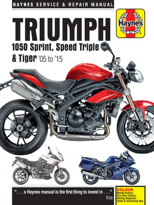 cover image of Triumph 1050 Sprint, Speed Triple & Tiger (05-15)